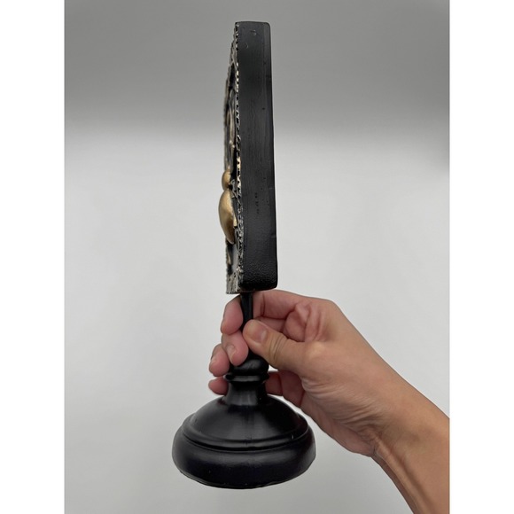 Art Deco Style Spider Decor Black Gold Wood Gothic Dark Academia 9" Orb Weaver - Picture 5 of 6